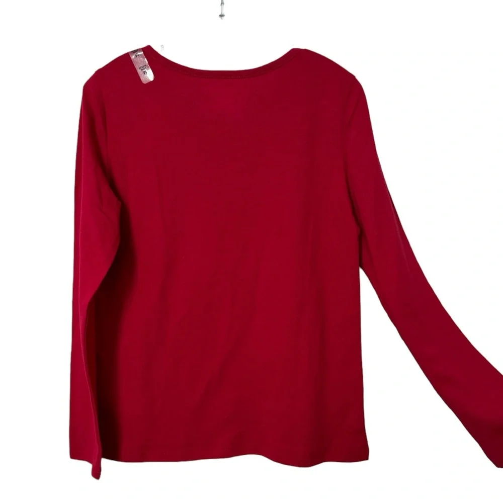 The Children’s Place Girls Size 7/8 Red Long Sleeve Shirt NWT